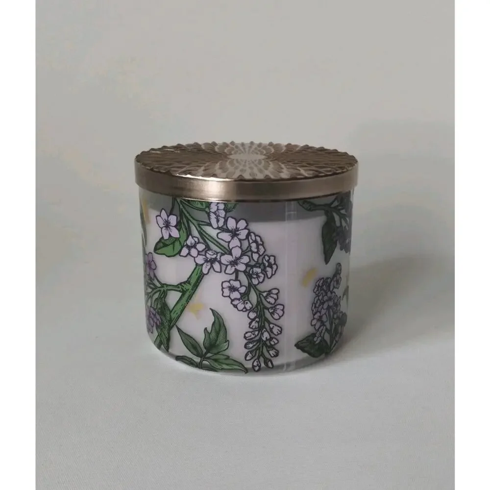 Bath & Body Works FRESH CUT LILACS 🪻 3 Wick SCENTED Candle 25-45 Hrs DELICIOUS - Picture 2 of 7